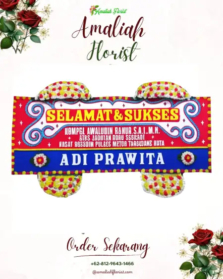 Papan Bunga Ucapan Selamat Wiyu